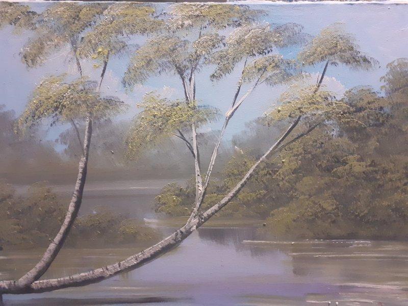 slomljena grana 70x50cm ulje na platnu, Slika Dusica Stankovic 