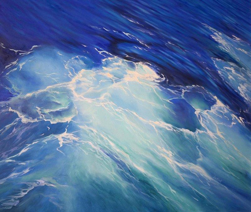 Luminous Current, Painting Alena Savchenko - Lukian