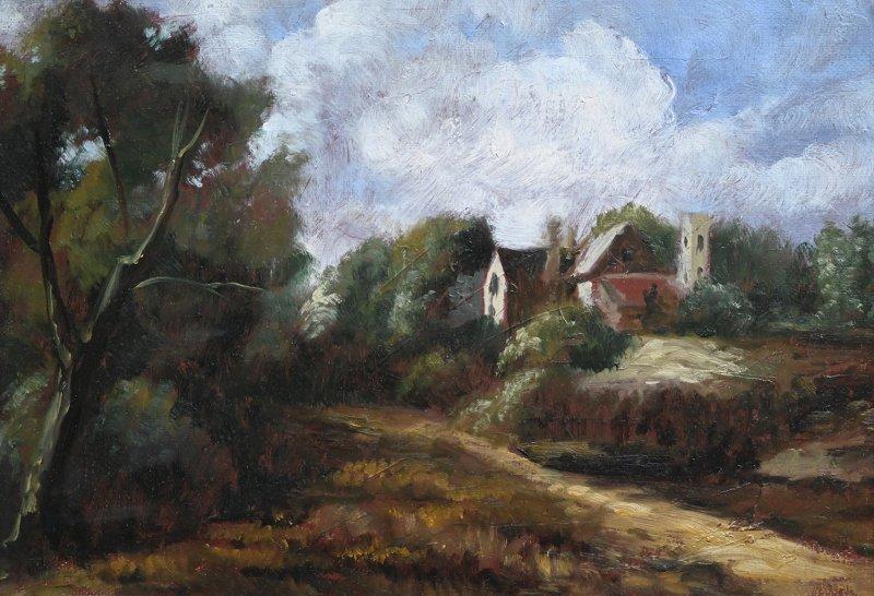 Rural Landscape - Improvisation After John Constable, Painting Alena Savchenko - Lukian