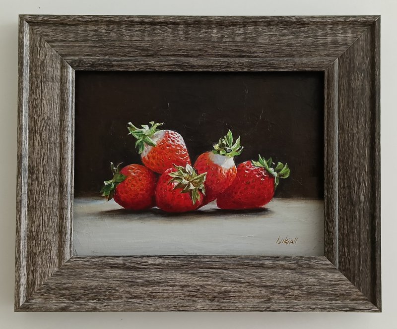 Strawberry Season, Painting Alena Savchenko - Lukian