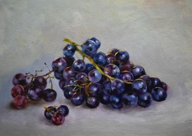 Still Life with Dark Grapes