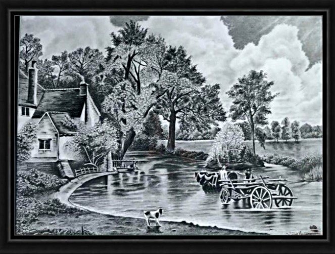 The Hay Wain, Painting Bojan Vracevic