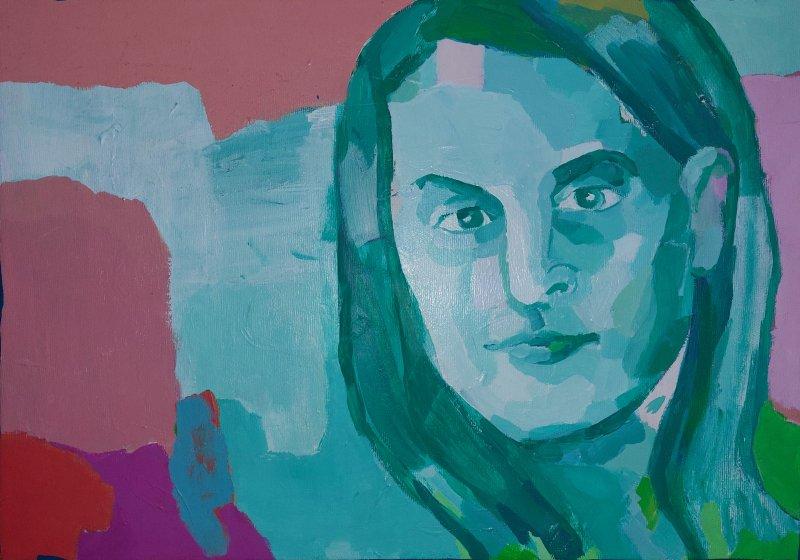 She's not from this planet, Painting Mirjana Stefanovic