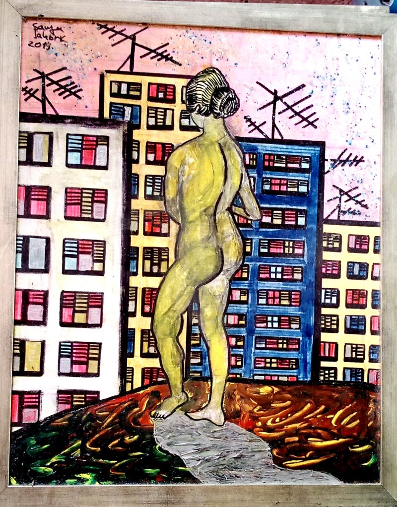 Eve in the time of corona, Painting Palibrk Sanja