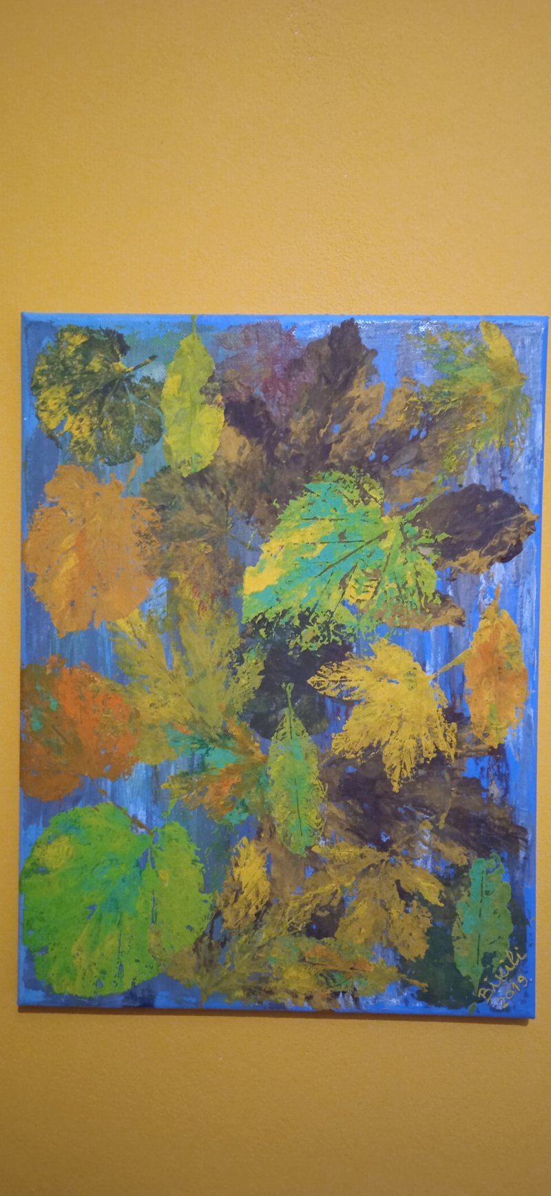 Autumn leaves, Painting Biljana BikiliArt