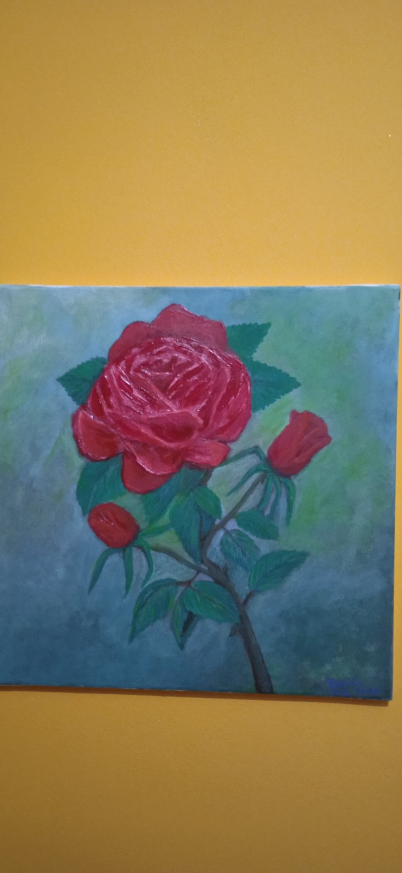 Rose, Painting Biljana BikiliArt