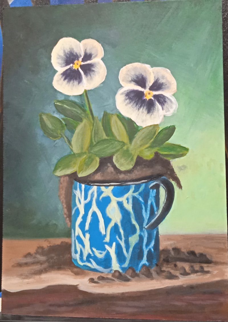 Old pot, Painting Biljana BikiliArt