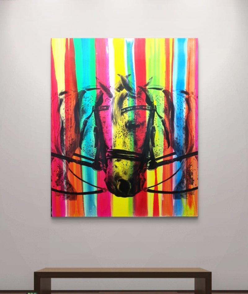 Cirkuski konji, Slika Deep Art Society