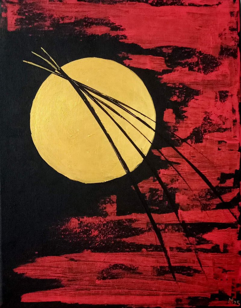 Red and black, Painting Marija  Tabački - Johum