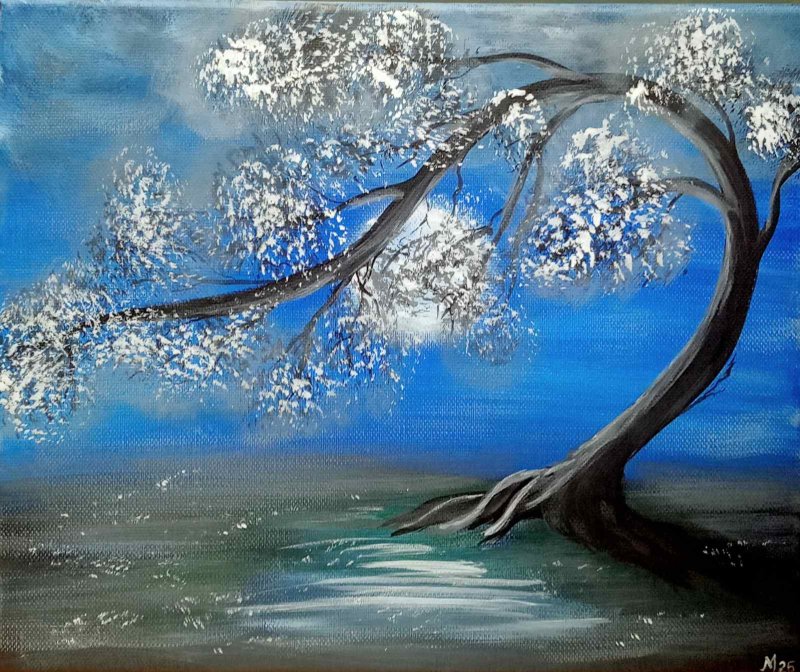 A tree, Painting Marija  Tabački - Johum