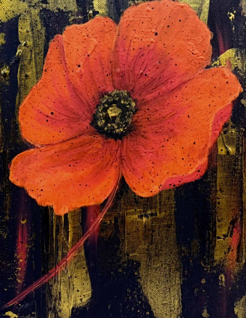 Poppy, Painting Marija  Tabački - Johum