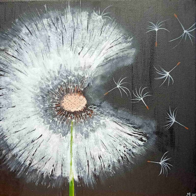 Dandelion, Painting Marija  Tabački - Johum