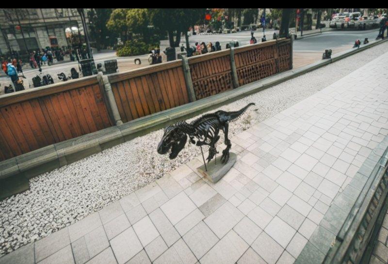 T-Rex sceleton, Sculpture Ivica Milosavljevic