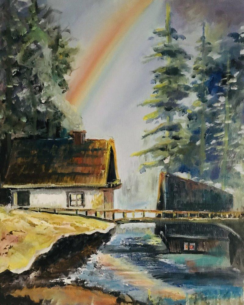 After the cloud burst, Painting Djuro Samardzija