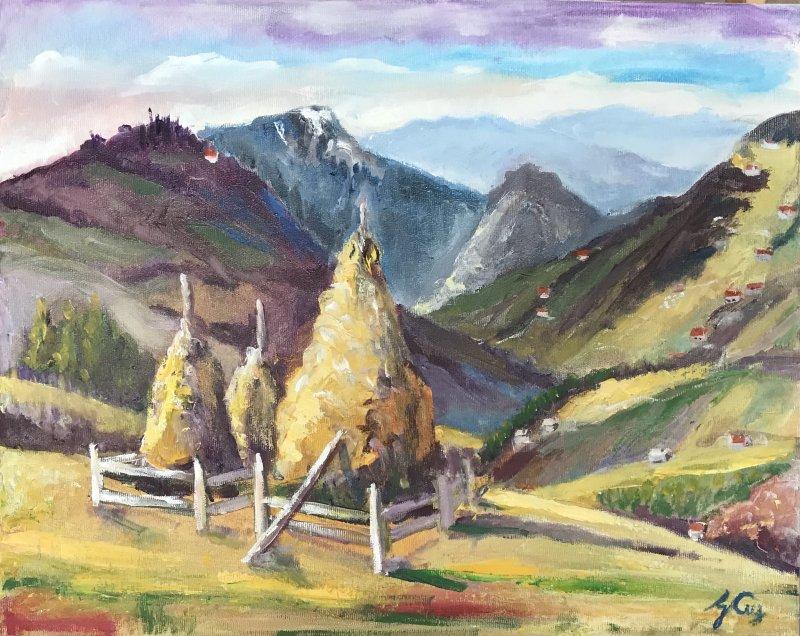 far away in the mountains, Painting Djuro Samardzija