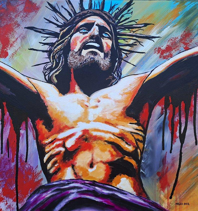 Nº - 66 - Forgive them!, Painting Migec Art