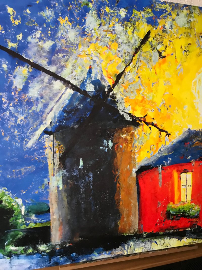 Windmill, Painting Daniel Panovic