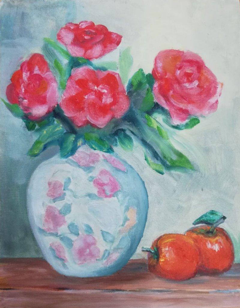 Still life III, Painting Dragica Tasić