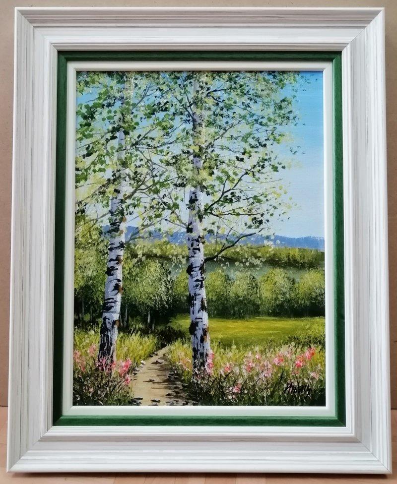 Dve breze kraj puta, Painting Aleksandar  Injac
