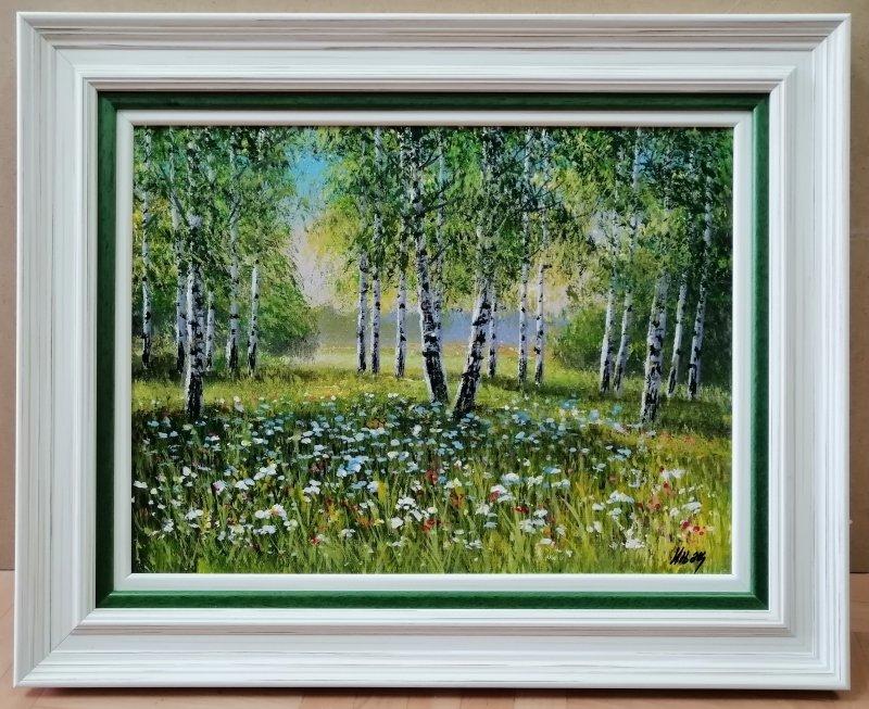 Šuma brezova, Painting Aleksandar  Injac