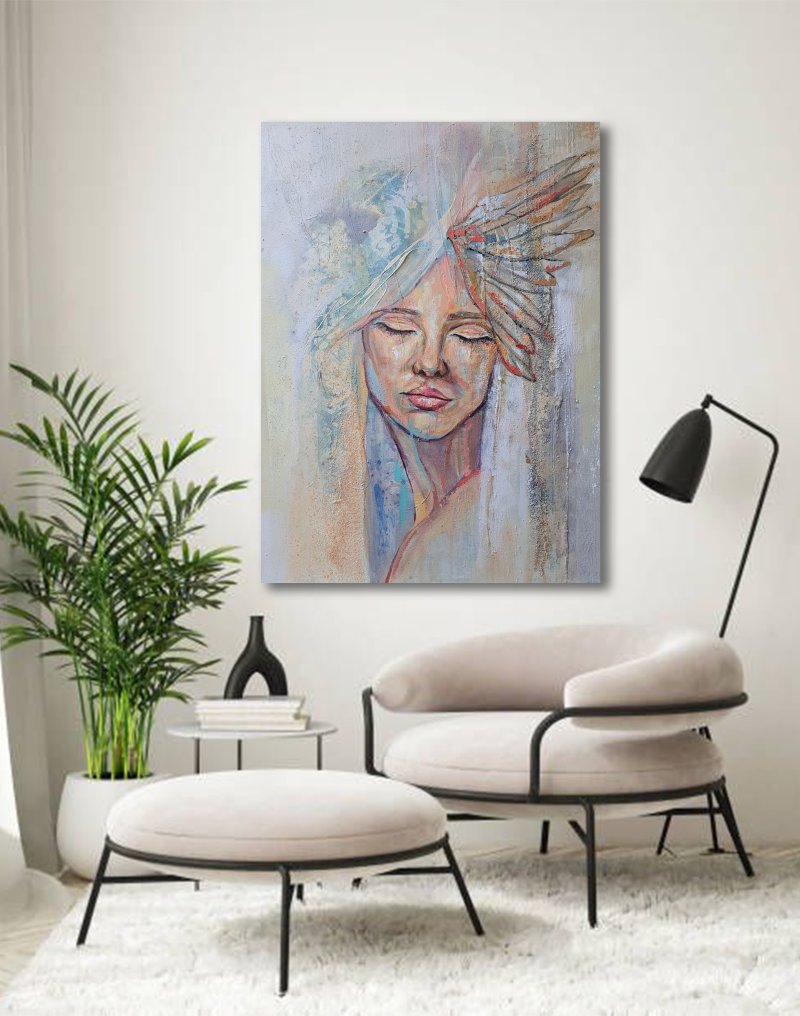 Angel, Painting Tatjana Blagojevic