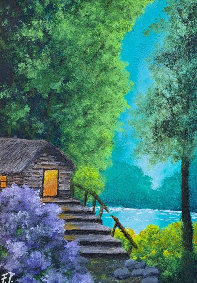 Green world, Painting Filip Per