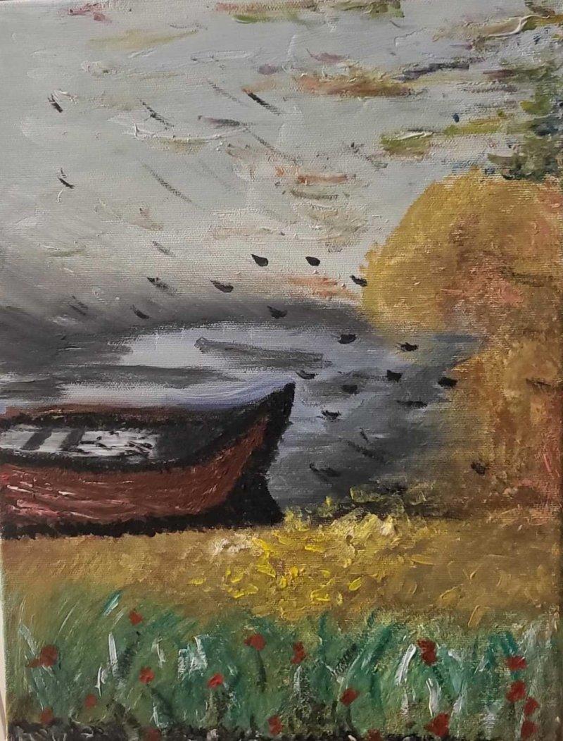 BOAT, Painting Hristina Lazarevic-Suton