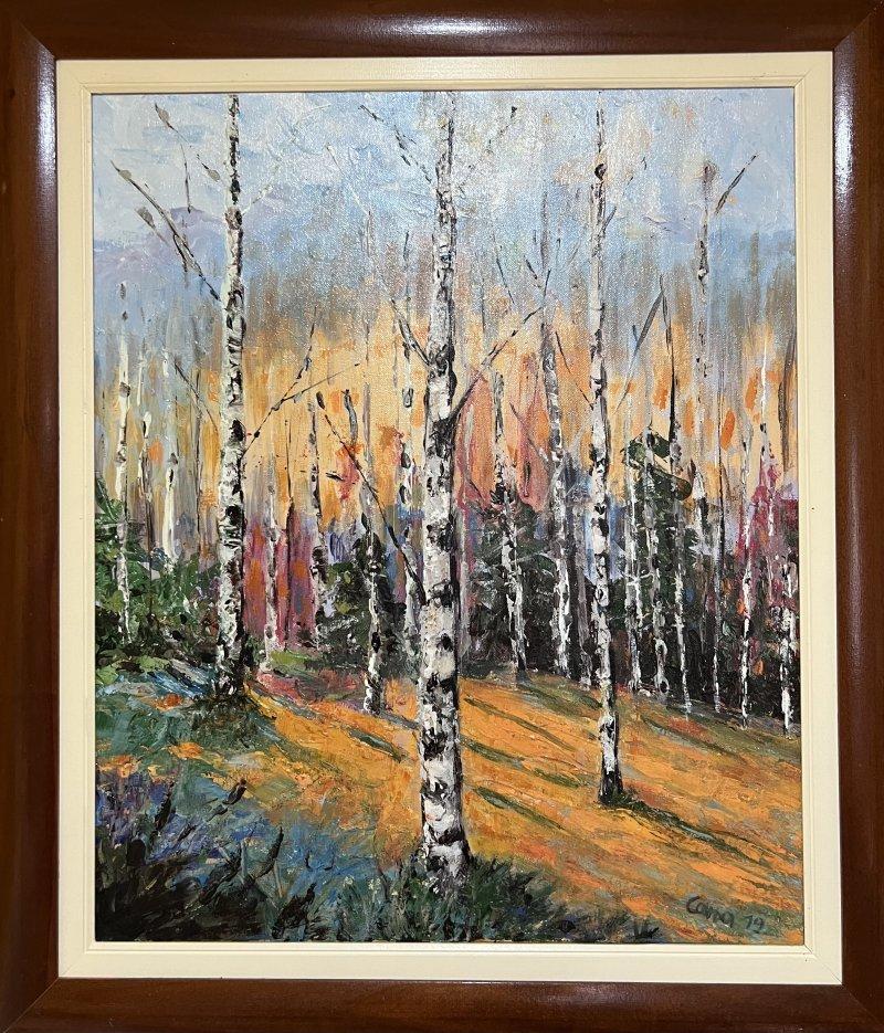 Birches, Painting Sanja Lukovic