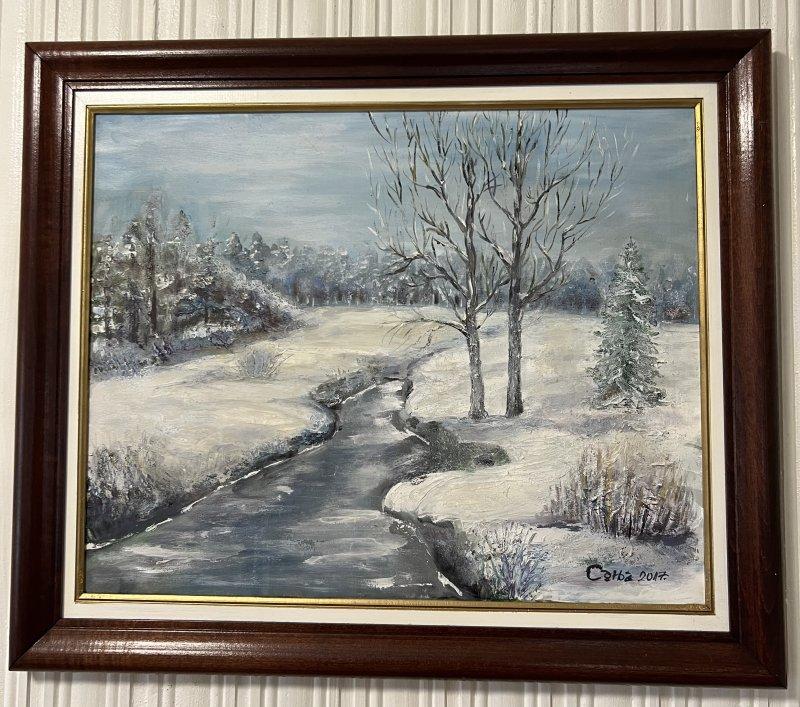 Winter’s Slumber, Painting Sanja Lukovic