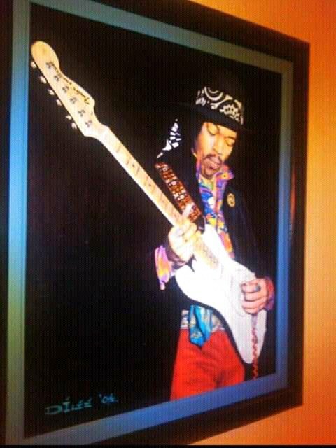 Jimi Hendrix, Painting Dusan Ilic