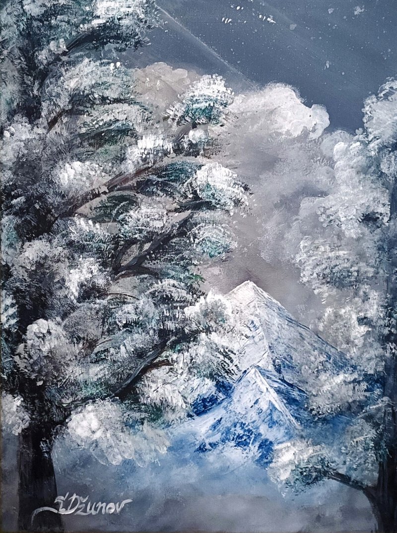 Cold night, Painting Sanja Dzunov