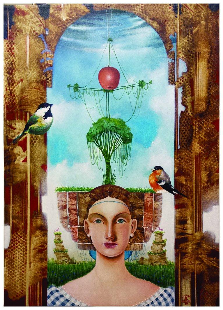 A GIRL FROM MY HOMELAND, Painting Srećko Zdravković