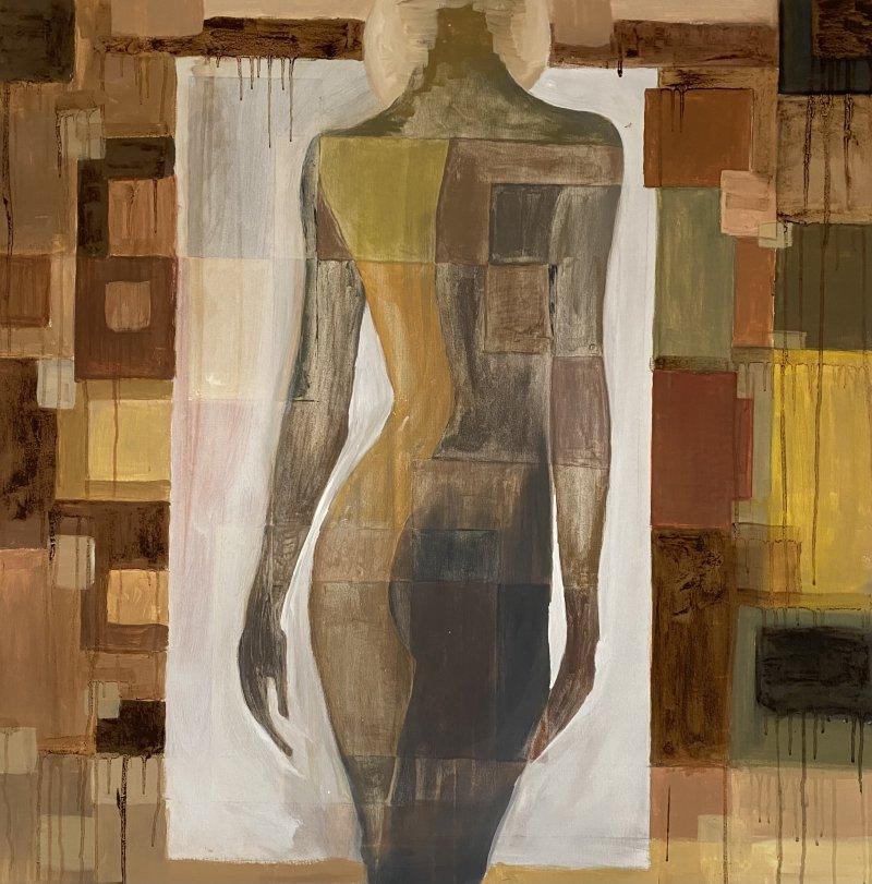 Abstract figure of a woman, Painting Marija VisualArtist