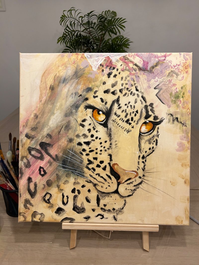 Leopard, Painting Marija VisualArtist