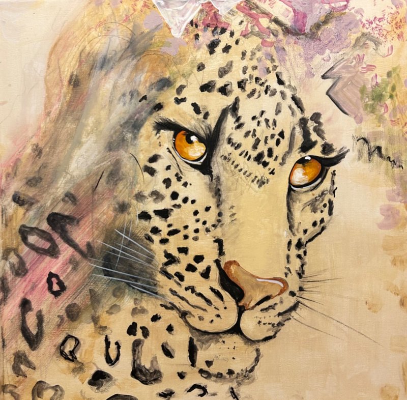 Leopard, Painting Marija VisualArtist