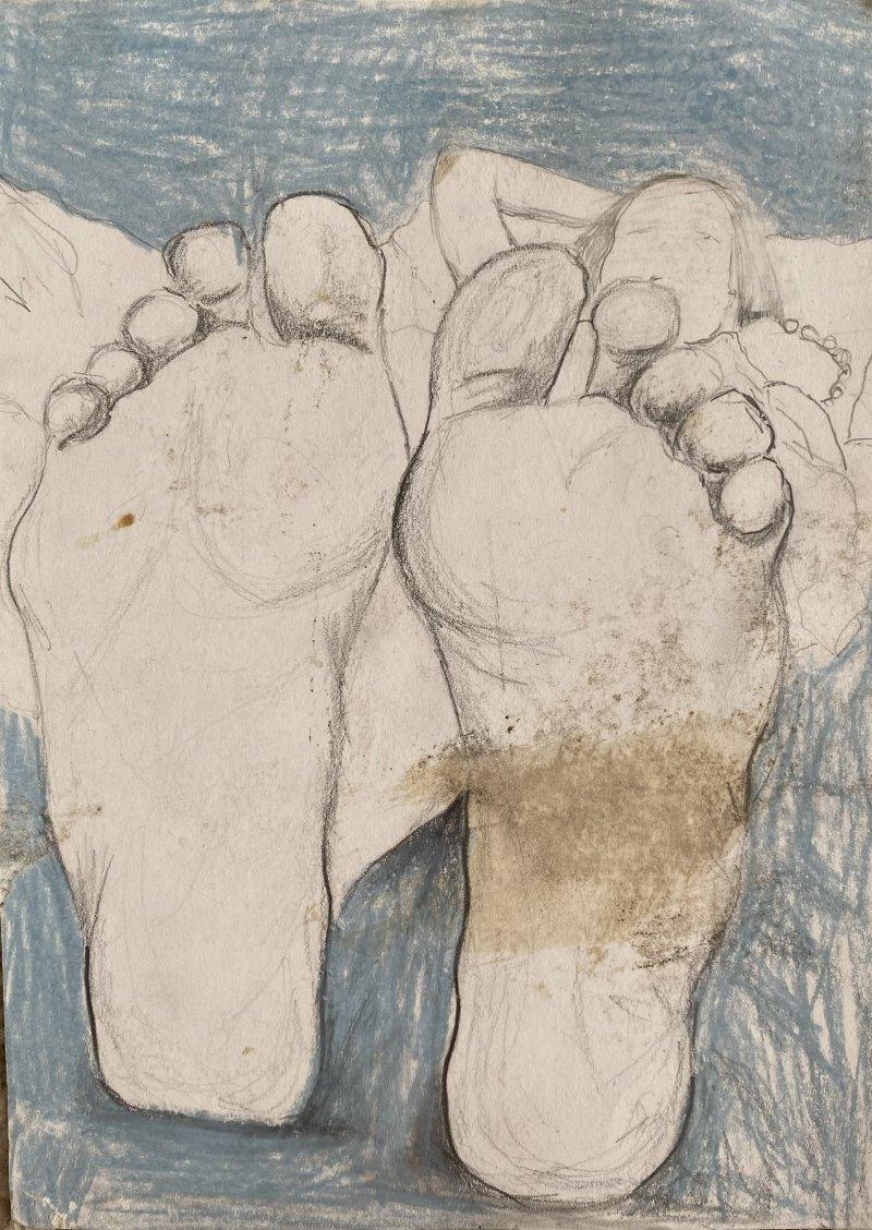 Feet, Painting Marija VisualArtist