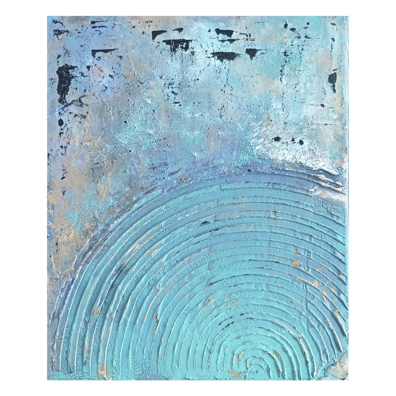 The Turquoise Blue, Painting Mazek design