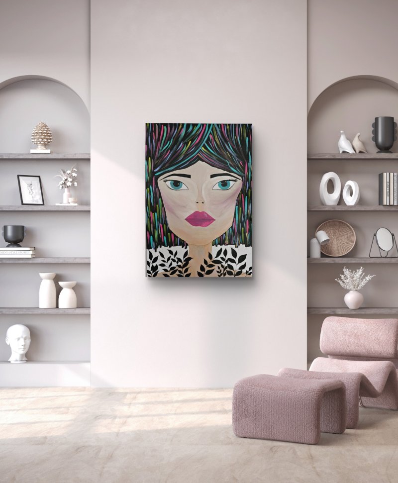 Girl 3, Painting Mazek design