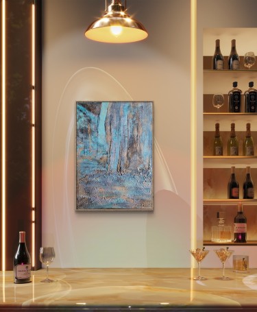 Cliffs by the sea, Painting Mazek design