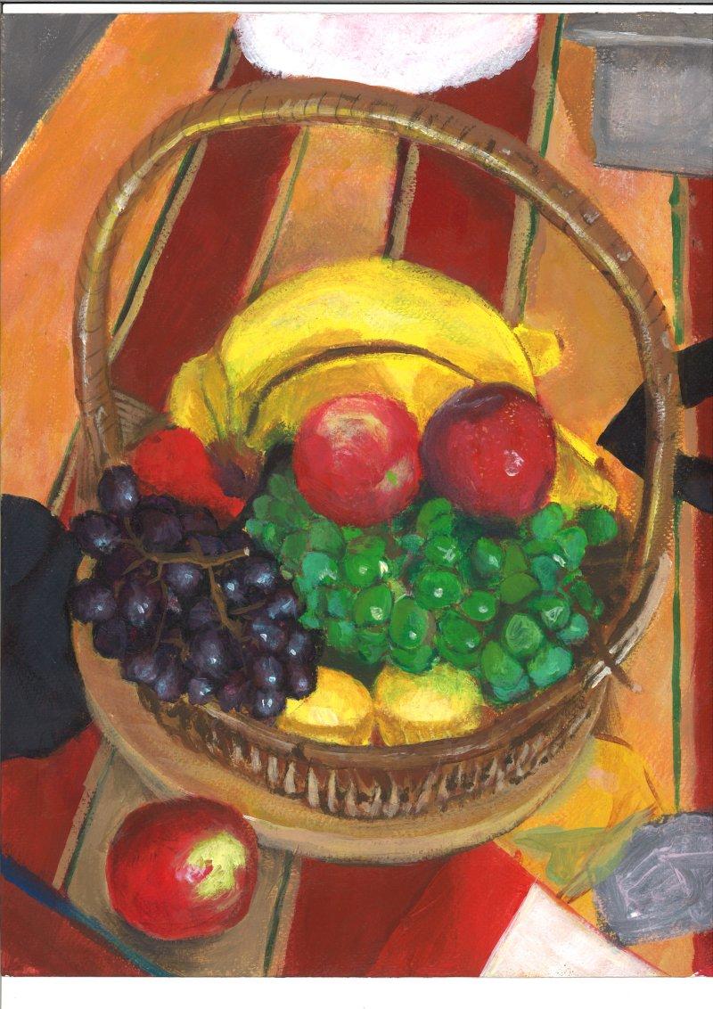 Fruit basket, Painting Vukasin Ostojic