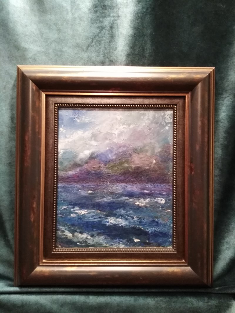 Purple distance, Painting Slaviša  Petković Panča