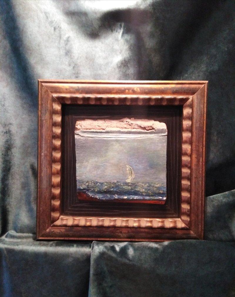 Wind and sea, Painting Slaviša  Petković Panča