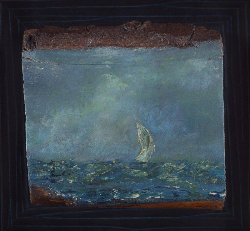 Wind and sea, Painting Slaviša  Petković Panča