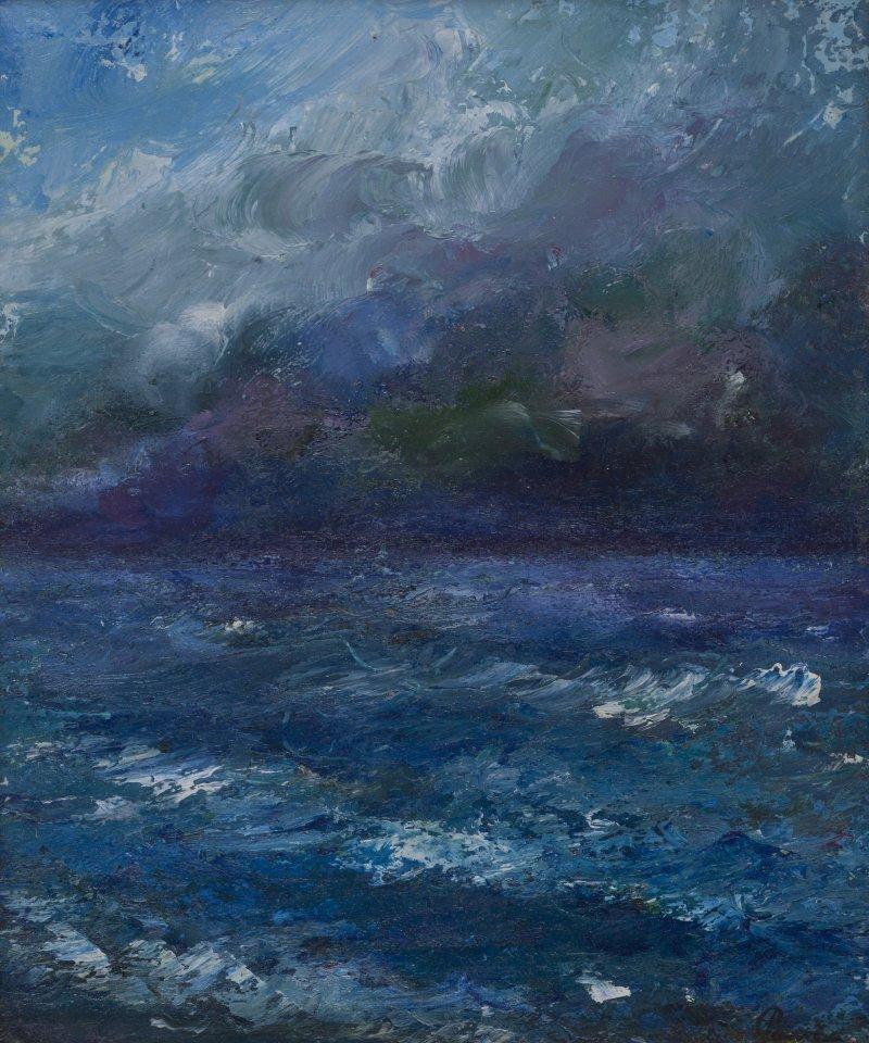 Purple distance, Painting Slaviša  Petković Panča