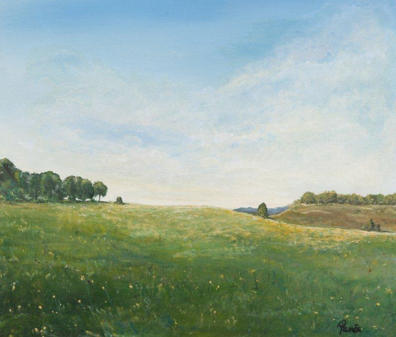 Summer in the homeland, Painting Slaviša  Petković Panča