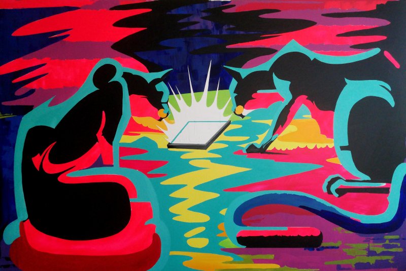 Cats In The Cradle, Painting Luka Marjanovic