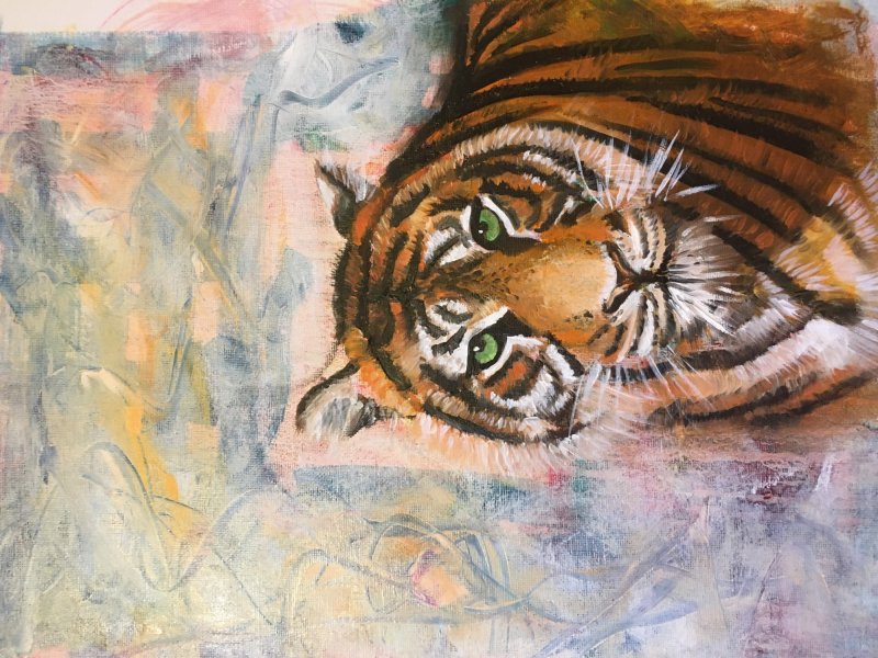 Tiger, Painting Mirjana Dokmanović
