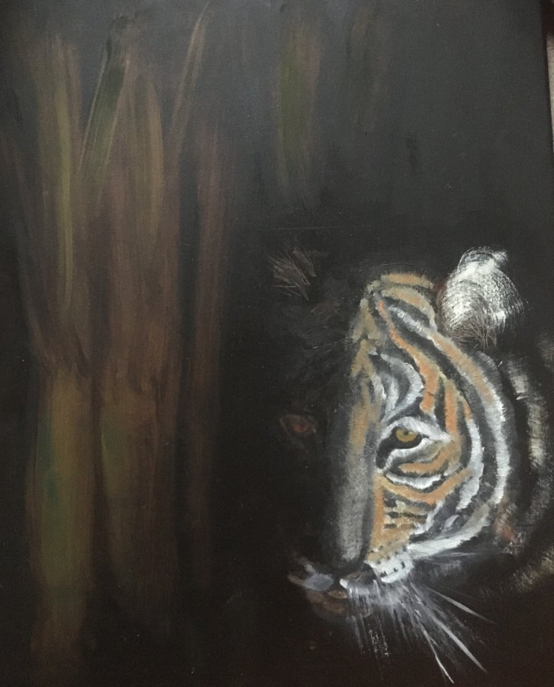 In the shadow, Painting Mirjana Dokmanović