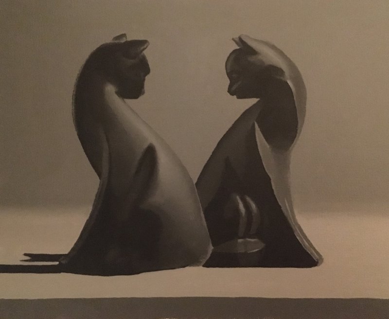 Two Cats, Painting Mirjana Dokmanović