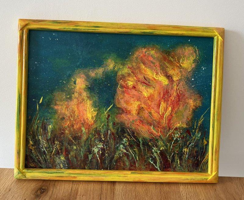 Yellow sea flower, Painting Jasminka Radić